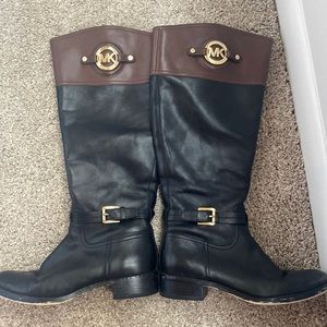 Michael Kors two toned riding boots